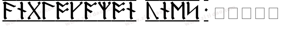 AngloSaxon Runes 1字体转换